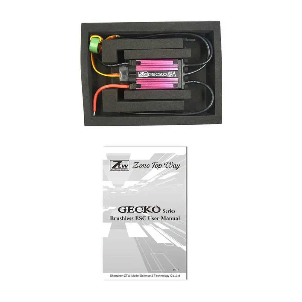 

ZTW Gecko 45/85/120/125/150/155A ESC Бесщеточный электронный регулятор скорости с выходом напряжения 8A SBEC 5,0, 6,0, 7,4, 8,4 в