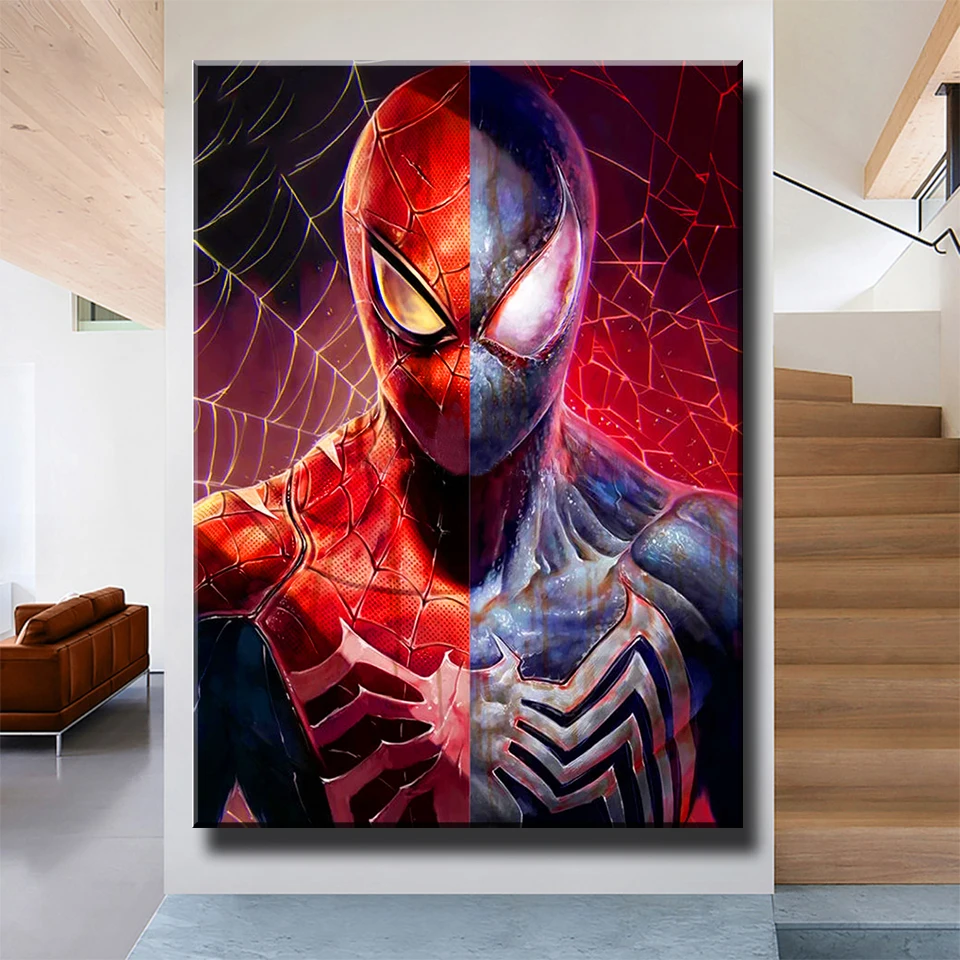 Impressionist Modern Wall Art Movie Star Venom Diamond Painting Parlor Study Poster For Living Room And Kid's Bedroom Home Decor