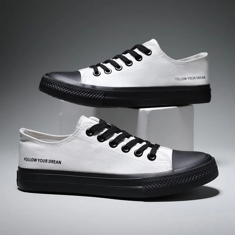 

Mazefeng Men Shoes Spring Summer PU Leather Shoes Men Lace-Up Wihte Style Light Breathable Fashion Sneakers Men Vulcanized Shoes