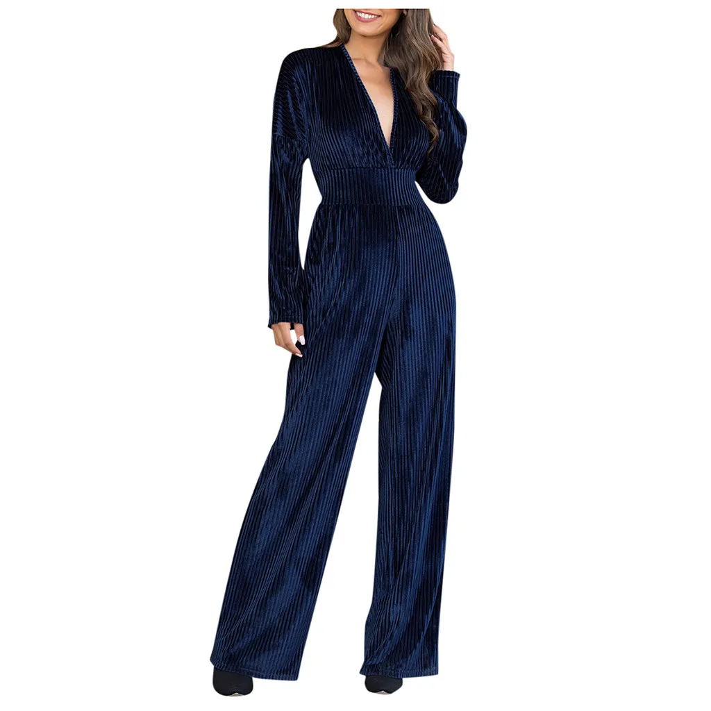 Женский комбинезон новые сиамки повседневные широкие пляжные комбинезоны с