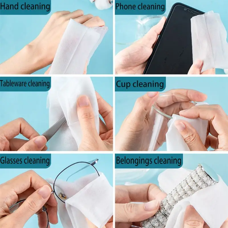 

10 Sheets 75% Alcohol Wipes Disinfection Wet Pads Antibacterial Cleaning Tissue
