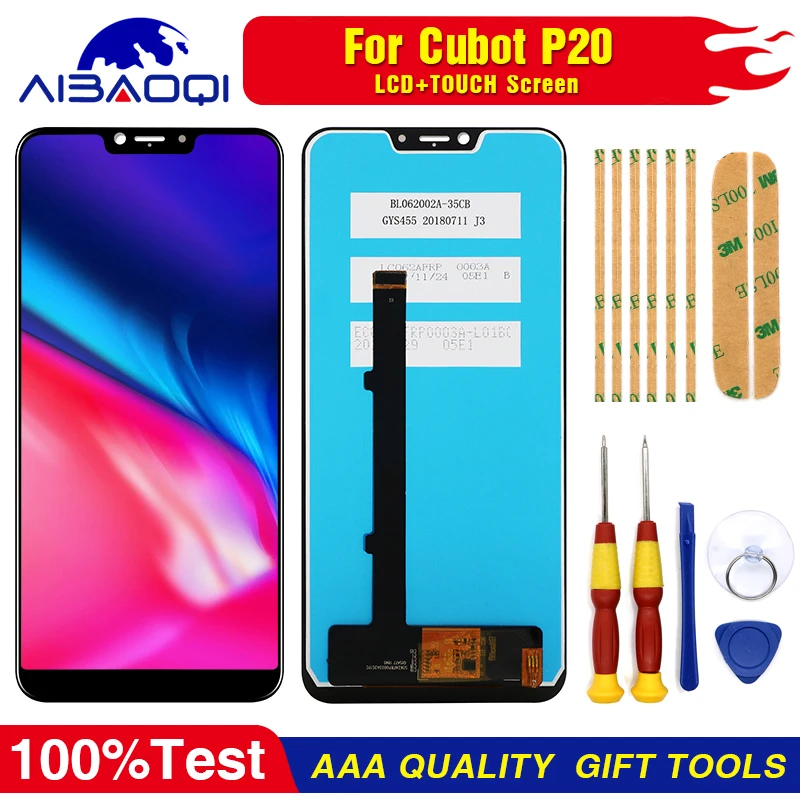 Новый оригинальный ЖК дисплей с сенсорным экраном экран для Cubot P20 сменные детали
