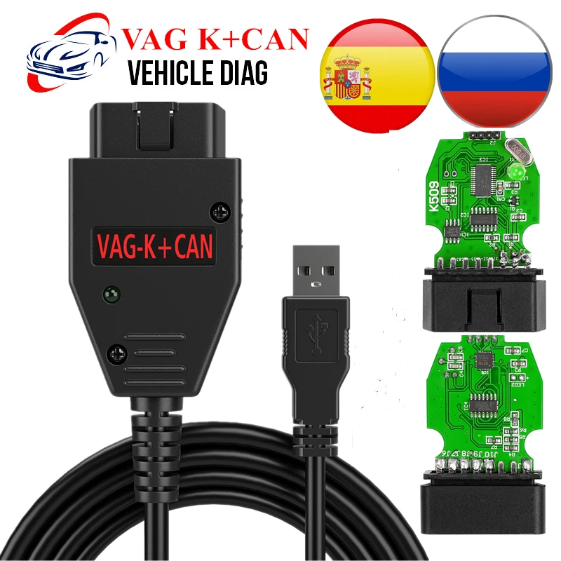 For VAG K CAN Commander 1.4 FTDI FT232RQ PIC18F25K80 OBD2 Scanner Diagnostic Tool for VAG K CAN Commander Full