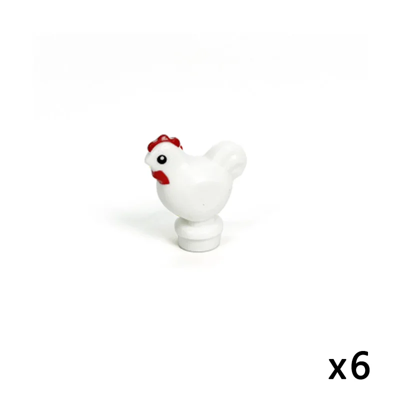

Classic Diy Building Blocks Animal Chickens Accessory Figure Creator City Ideas Compatible with Toys for Children Kids Diy Gifts