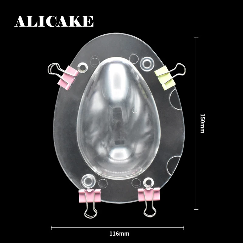 

3D Polycarbonate Chocolate Molds Happy Easter Bunny Egg Rabbit Chocolate Mould Plastic Baking Pastry Bakery Festiva Baking Tools