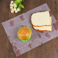 50 pcslot food grade grease paper wrappers wrapping paper for bread sandwich burger fries oil paper baking tools