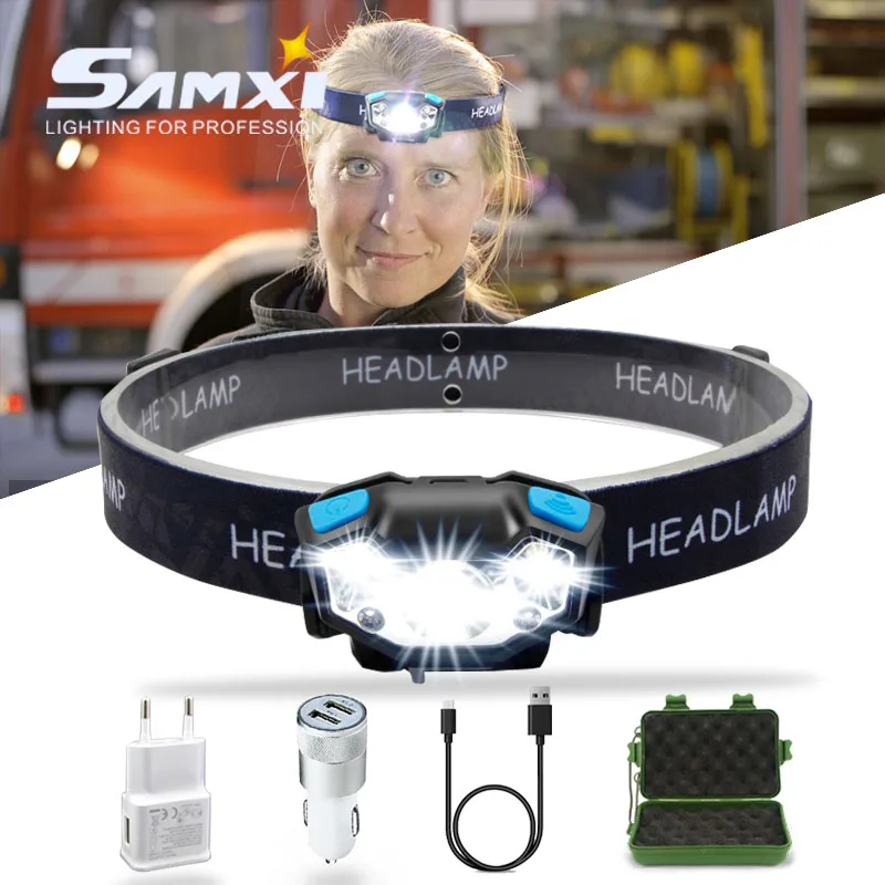 Перезаряжаемые индукционные фары перезаряжаемый светодиодный фонарик супер