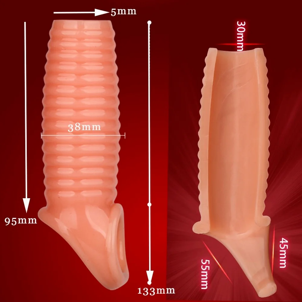 Мужской большой член целомудрия кольцо эрекция рукав секс задержка эякуляции