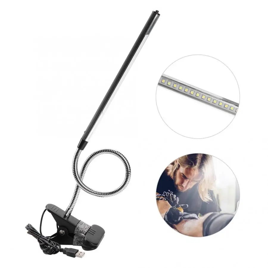 Портативная светодиодная USB Настольная лампа с зажимом Регулируемый Настольный