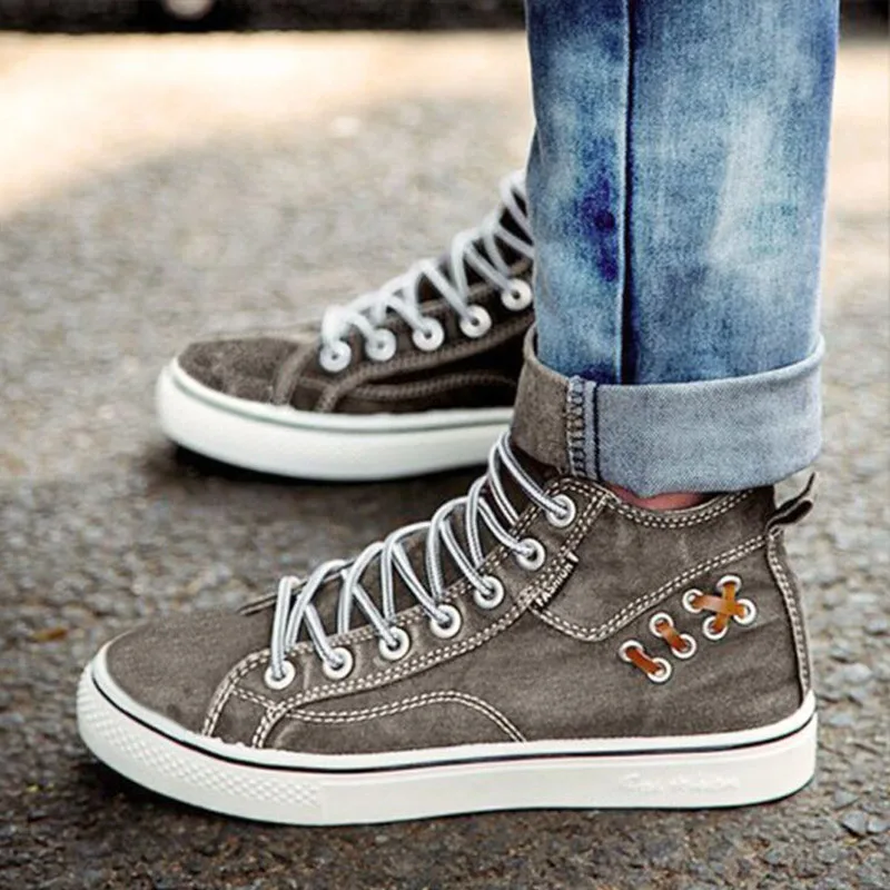 

Fashion Canvas Women Vulcanize Shoes Flat Lace Up Thick Rubber Sole Sewing Round Toe Middle Gang Casual Ladies Shoe Autumn 2020