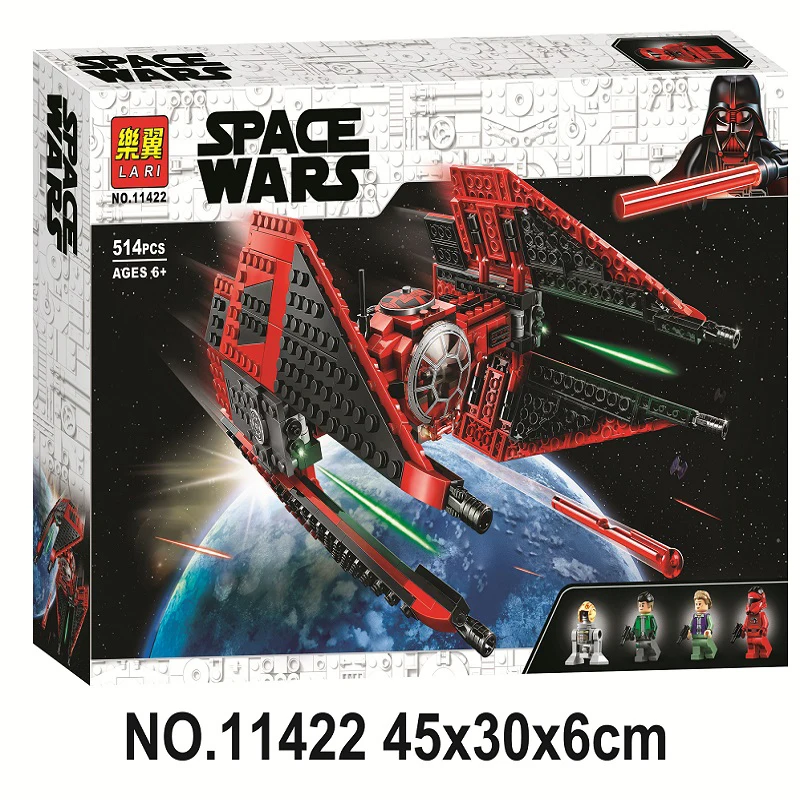 2020 Звездные войные перехватчик крупных Vonreg истребитель Lepining Starwars 75233 75242 75240 75239