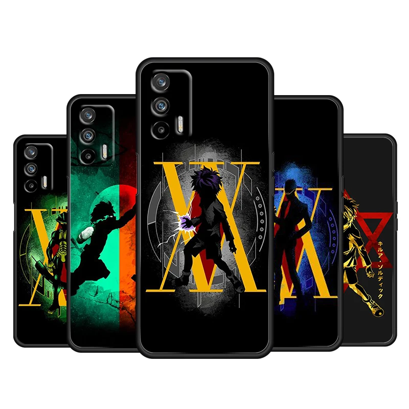 

Hunter X Hunter Hot Anime For OPPO Realme Q3 Q2 V15 V3 X50 X7 X3 X2 XT Pro Carnival Superzoom 5G Black Phone Case Cover