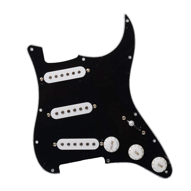 Многоцветная электрогитара Pickguard и белая SSH загруженная Предварительно