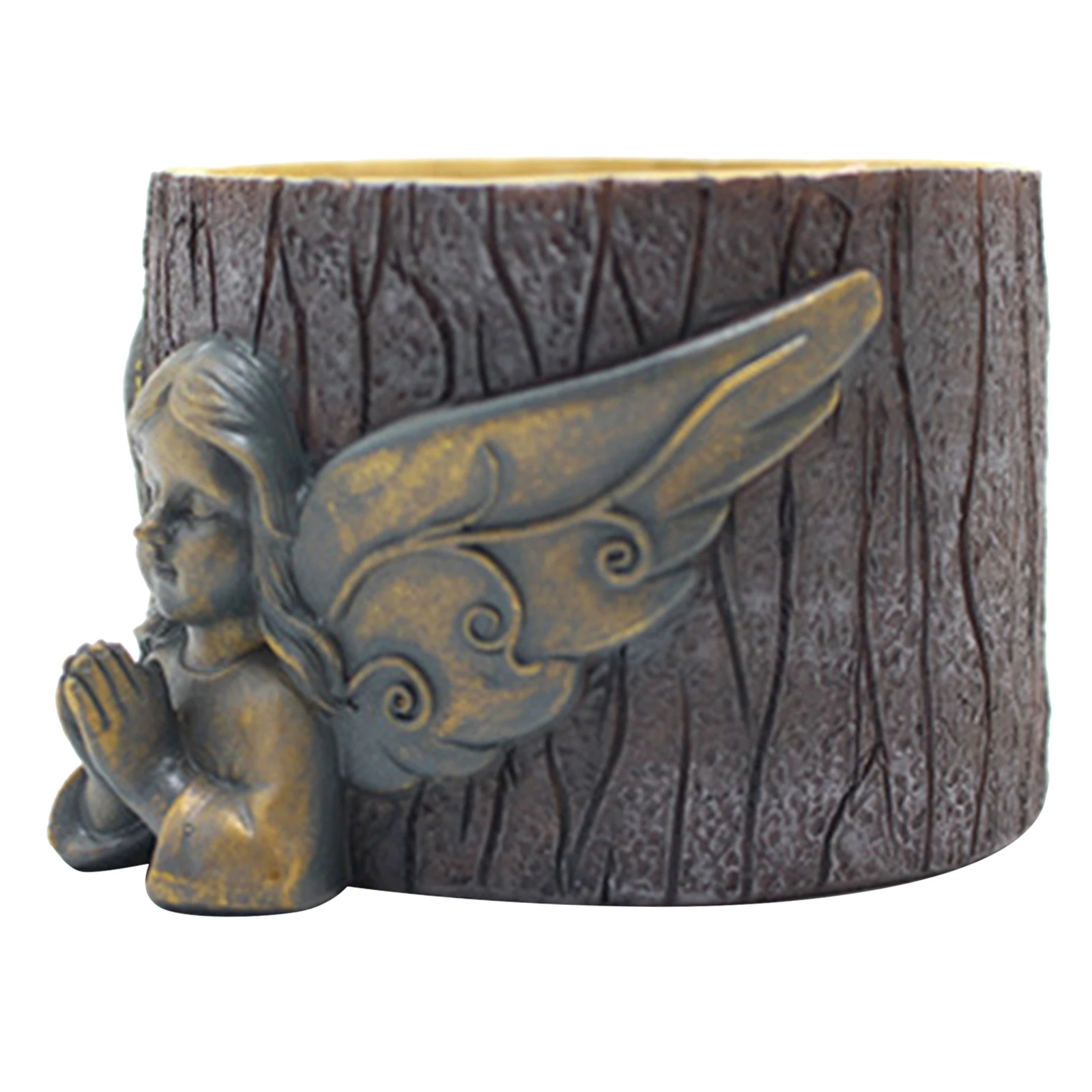 

Кашпо из смолы, искусство, молитвенный ангел, горшок для суккулентов, комнатный