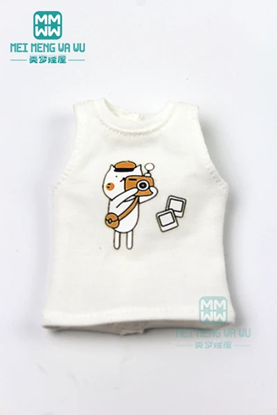 XB--026--E 1 шт. одежда Blyth Doll полосатая рубашка, жилет, спортивные штаны для Blyth Azone OB24 OB23 кукла 1/6 аксессуары - Цвет: XB--026--E