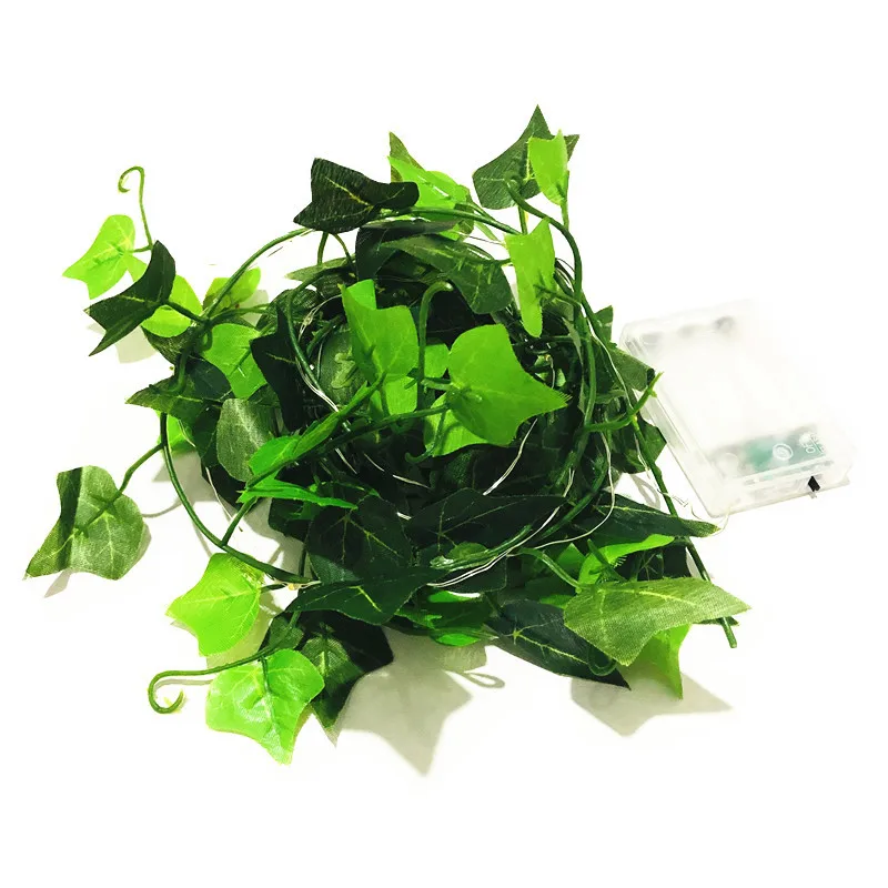 2 м 20LED Ivy Vine гирлянда на батарейках или USB управляемая светодиодная в виде листьев