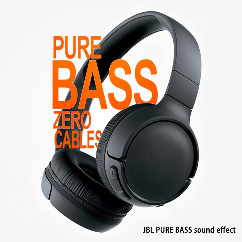 

Беспроводная Bluetooth-гарнитура JBL T500BT/E500BT, компактная высококлассная Hi-Fi-стереогарнитура для игр с тяжелыми басами, оригинальная гарнитура с м...