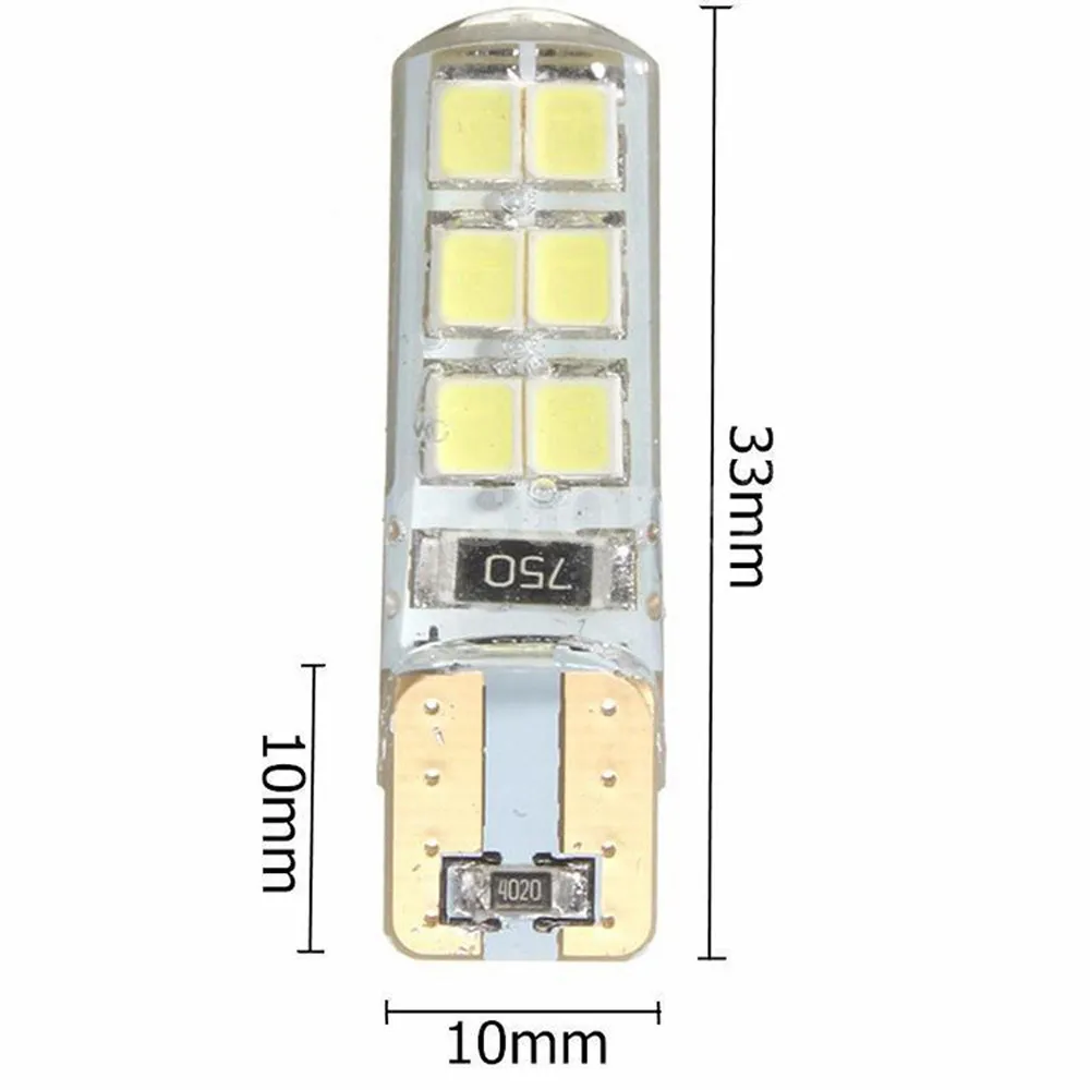 2 шт. автомобильные светодиодсветодиодный лампы Canbus 194 W5W 2835 SMD 12|Сигнальная лампа|