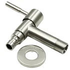 Кран для стиральной машины из нержавеющей стали 304, 1 шт.