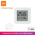 Цифровой Bluetooth-термометр Xiaomi Mijia 2, умный датчик температуры и влажности, умный измеритель влажности и шлюз Xiaomi 3