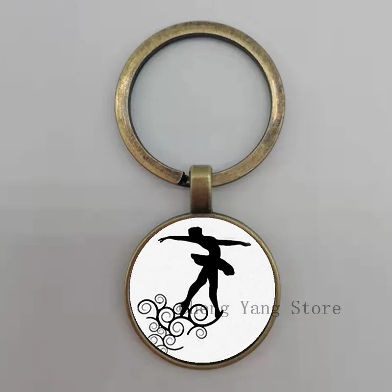 Лидер продаж 2020 Модный классический брелок с подвеской в виде Танцовщицы девочки