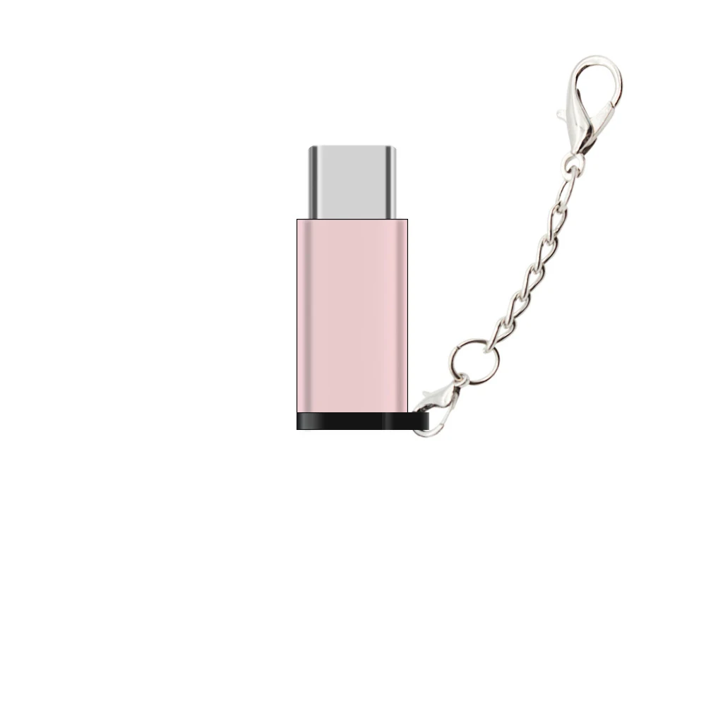 USB C к микро usb адаптеру анти потеря мини брелок конвертировать разъем с быстрым