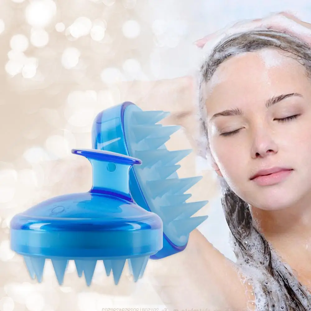 

1pcs Shampoo Massage Brush Handheld mini Silicone Scalp Brush Comb Hair Washing Comb Shower Bath Brush
