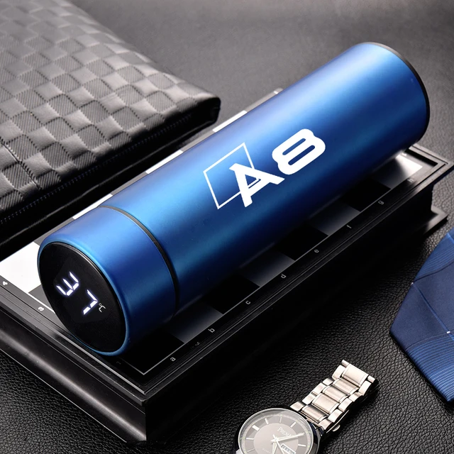 

Stainless Steel Vacuum Flask Outdoor Sport Thermos Mug For Audi A8 A3 A4 A6 Q7 Q3 Portable Thermal Water Bottle Travel Tumbler