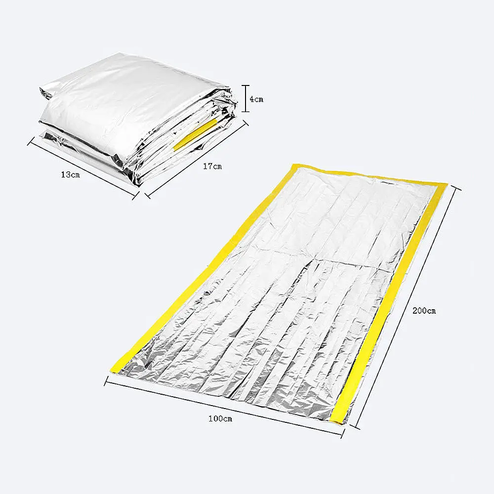 

Outdoor Waterproof Emergency Blankets Sleeping Bag Survival Reflective Camping