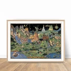 Карта детской комнаты, Картина на холсте с надписью Land of Make Believe, винтажная настенная живопись, декор для детской комнаты, Карта мира, фантастические плакаты и принты