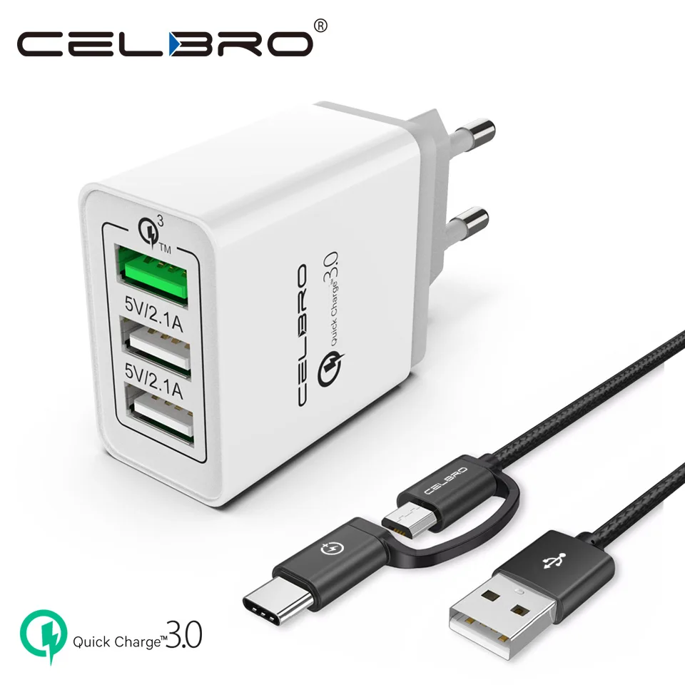 Быстрая зарядка мобильного зарядного устройства 3 0 USB быстрое зарядное