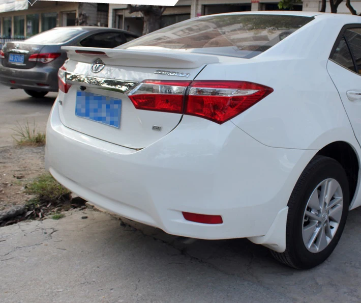Спойлер для Corolla 2014-2017 Toyota DLEDK ABS пластик Материал заднее крыло автомобиля Цвет