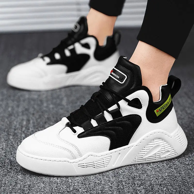 

Autumn PU Leather Scarpe Uomo White Sneakers Men's Running Shoes Mens Sports Shoes Male Sport Shoes Men Brands Jogging GMA-0966