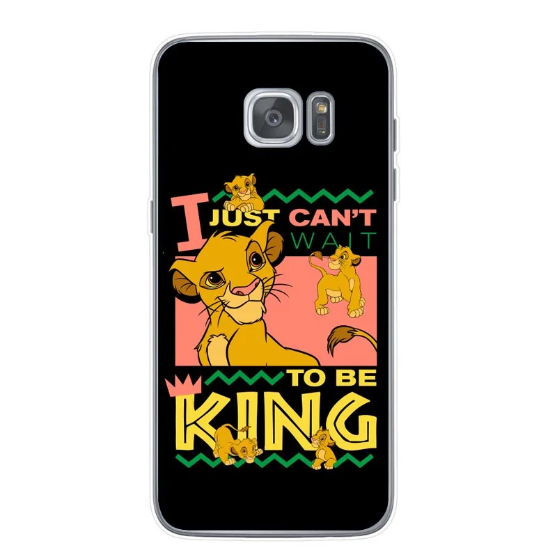Король Лев Нала Симба Тимон Мягкий Силиконовый ТПУ чехол для телефона samsung Galaxy S6 S7