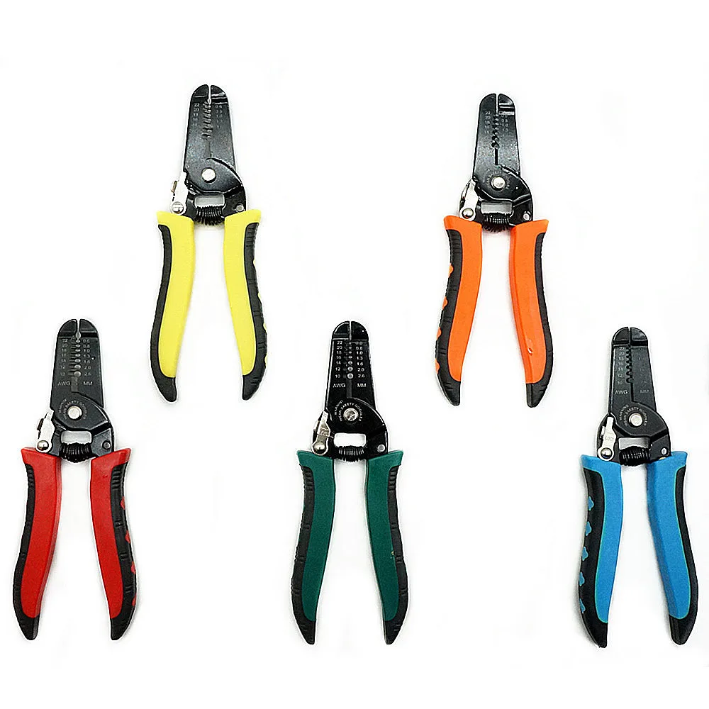 

Multi-Tool Wire Stripper Portable Professional Crimper tool, 10-22 AWG Heavy Duty Cable Stripping Pliers for Electrical Work
