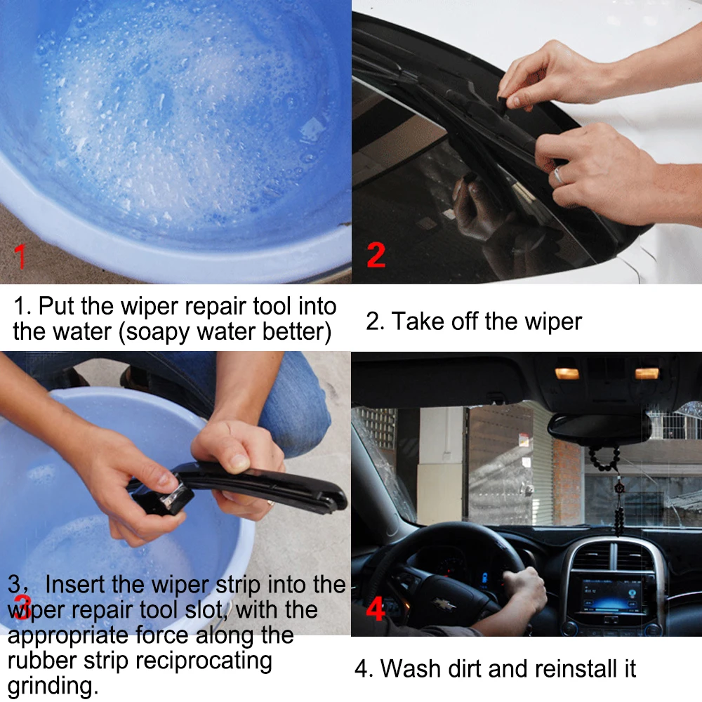 Car Windshield Wiper Wizard Blade Restorer Van Windscreen Cleaner Car-styling Repair Tool Cleaning Brush | Автомобили и мотоциклы