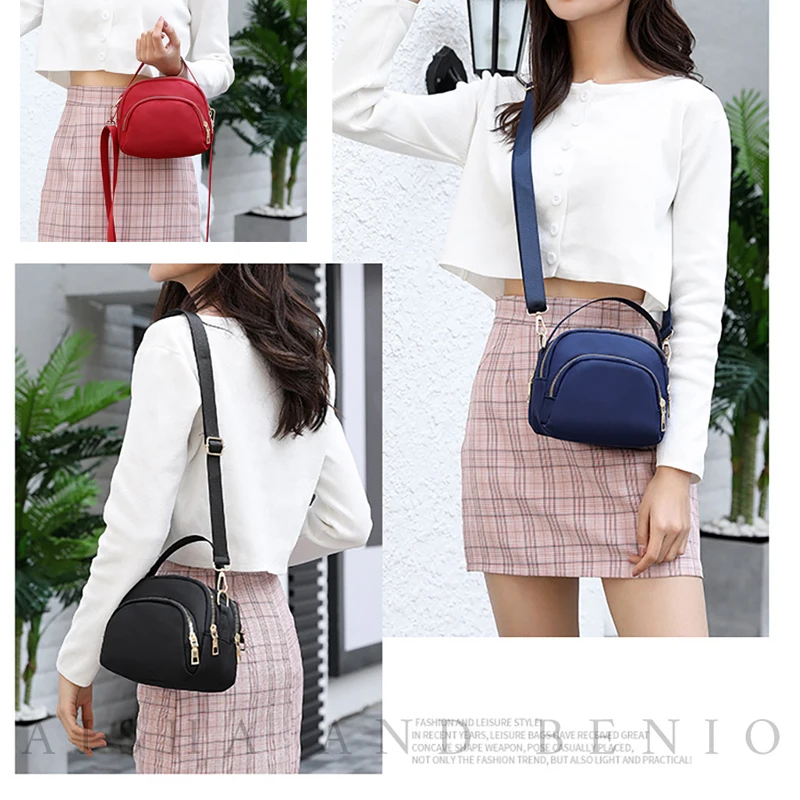 Новая женская Повседневная нейлоновая маленькая сумка через плечо кошелек для