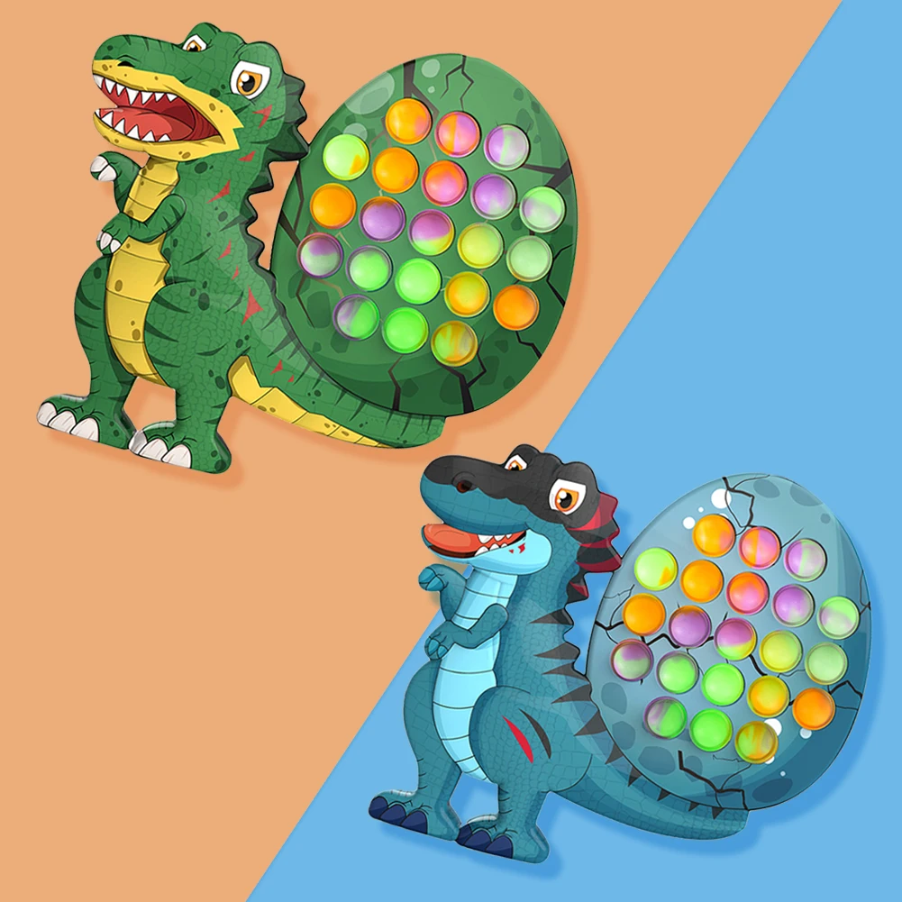 

Игрушка пузырьковая для детей, мультяшная антистрессовая игрушка-Динозавр для снятия стресса, для взрослых и детей, для людей с аутизмом