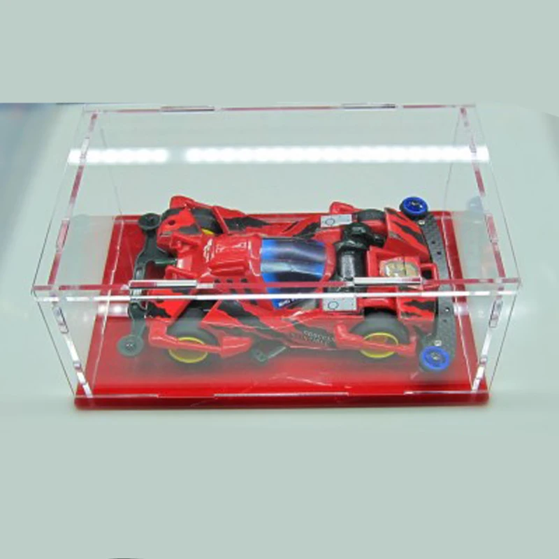 1pcs 4WD Display Box Car Storage Show Stand Dust-proof with Colorful Botoom Plate for RC Tamiya Mini Racing Model | Игрушки и хобби