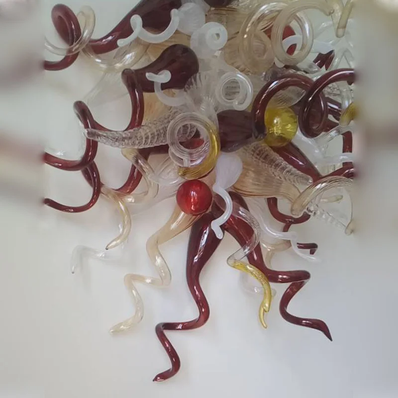 Современная светодиодная настенная лампа стеклянный светильник синего цвета