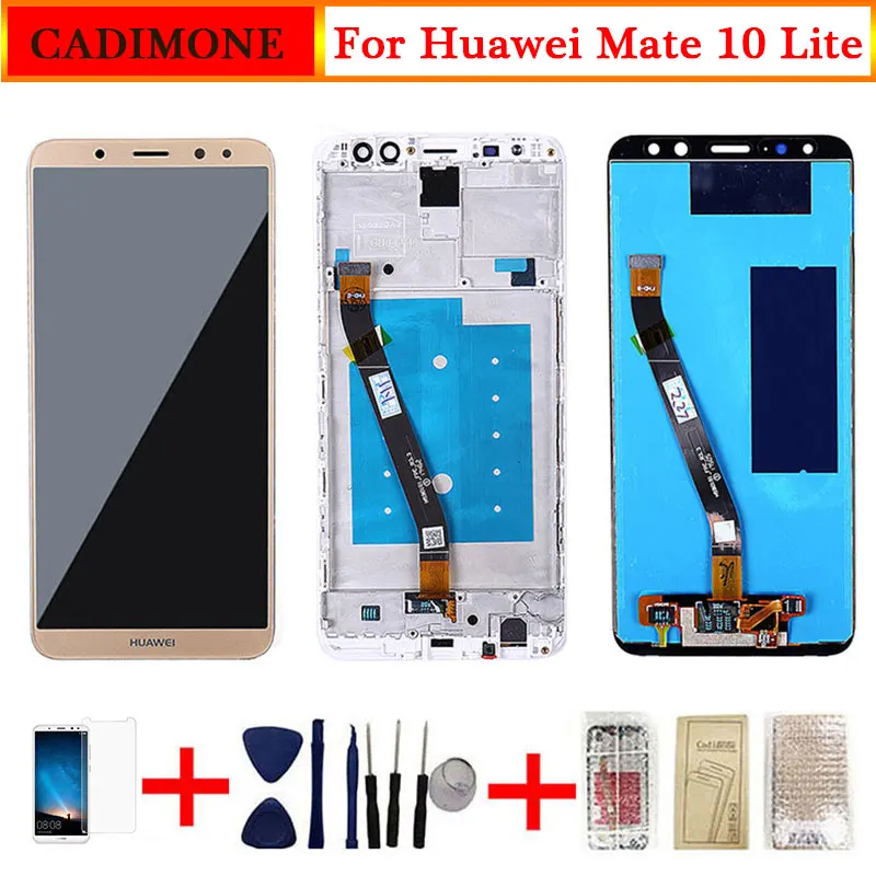 For Huawei Mate 10 Lite LCD Display Screen With Frame Touch Replacement 2560*1440 Resolution | Мобильные телефоны и