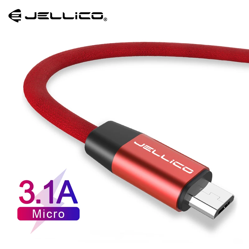 Кабель Micro USB Jellico 3.1A для быстрой зарядки кабель передачи данных Xiaomi Redmi Note 4 5 Samsung