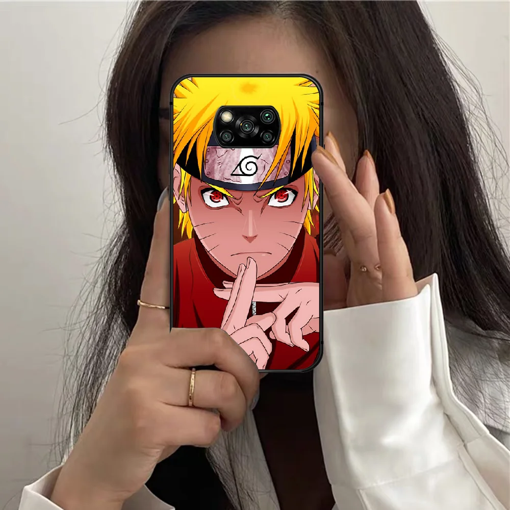 

Anime N-Naruto Sasuke Phone Case For XIAOMI MI 8 9 SE Note 10 T Pro Lite Max 2 Poco X A 3 black Etui Painting Hoesjes Trend