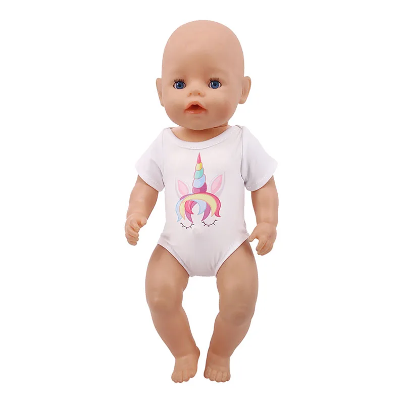 Кукла Одежда Единорог Русалка купальник для 18 дюймов американский и 43 см Born Baby наше поколение Рождество День рождения подарок для девочки - Цвет: n1188