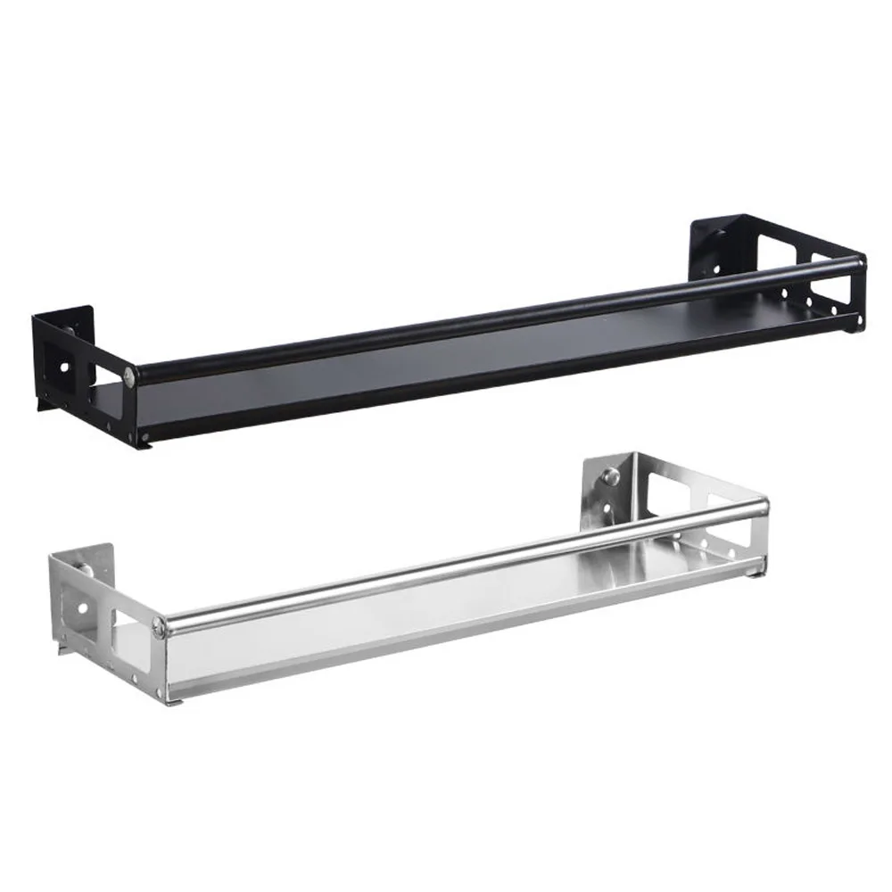 

Wall Mounted Kitchen Organizer Bracket Wall Storage Rack Spice Jar Rack Cabinet Shelf Kitchen Gadget Supplies Bathroom Rack