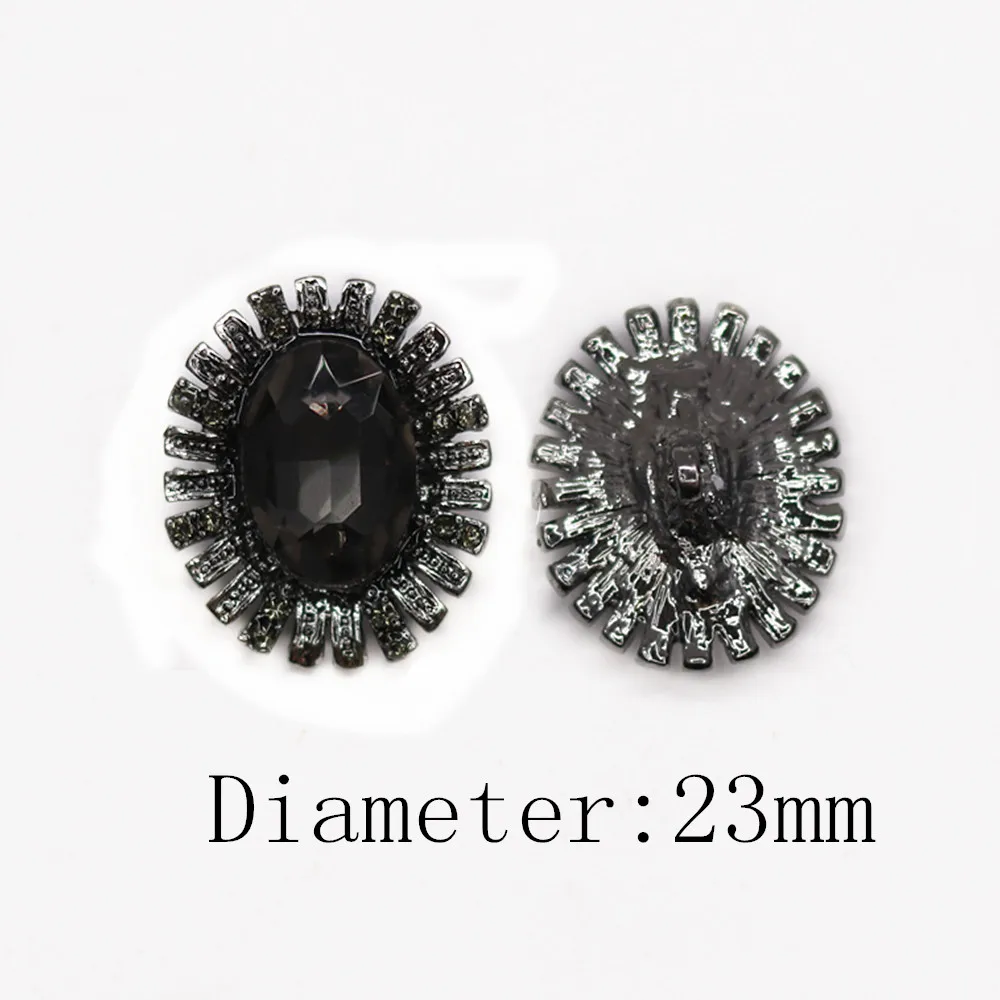 Металлические стразы хорошего качества 23 мм пуговицы для украшения свитера