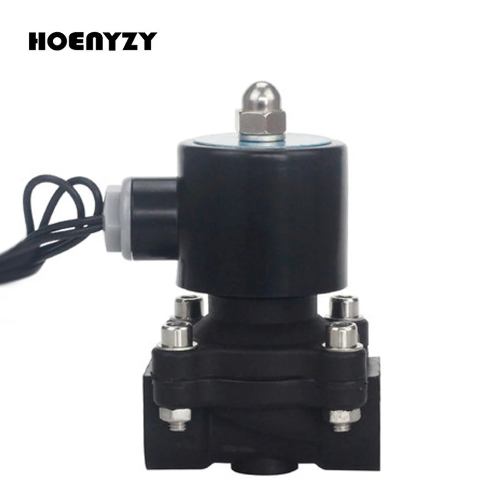 AC220V 1/4 &quot3/8" 1/2 &quot3/4" 1 &quot2" пластиковый электромагнитный клапан DN15 DN20 DN25 DN32
