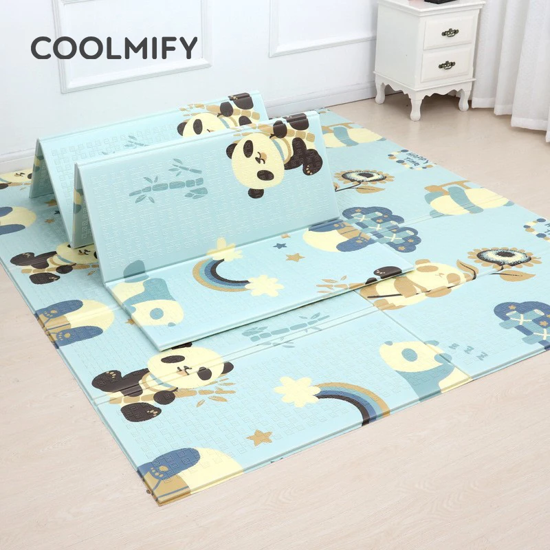 

Educational Xpe Puzzle Mats for Kids Foldable Baby Play Mat Children's Carpet Nursery Cartoon Climbing Pad Rug Activity Game Toy