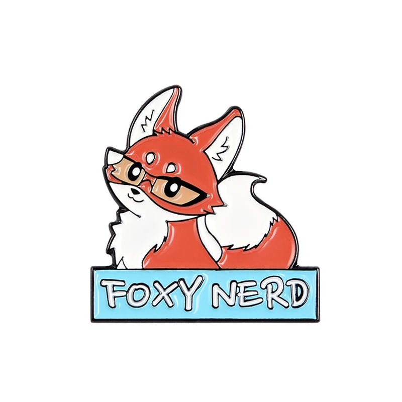 Эмалированные булавки в форме лисы для забавных баннеров брошь на лацкан значок