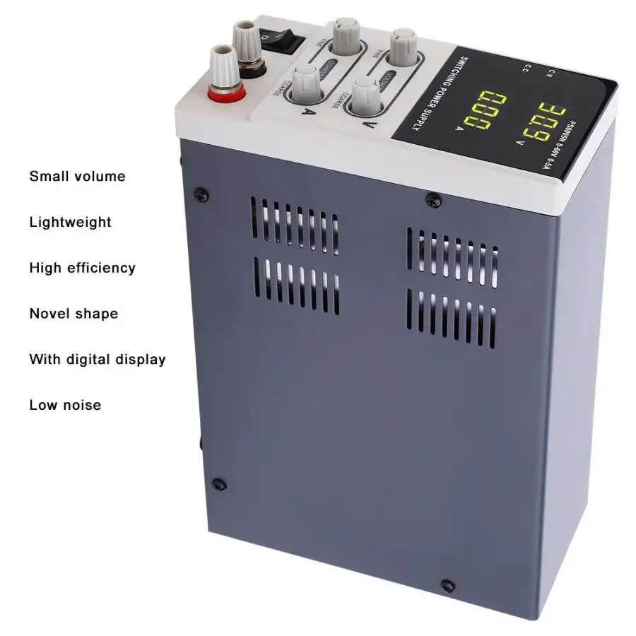Регулятор напряжения PS6005N Регулируемый 60 в/5A Цифровой Постоянный ток источник